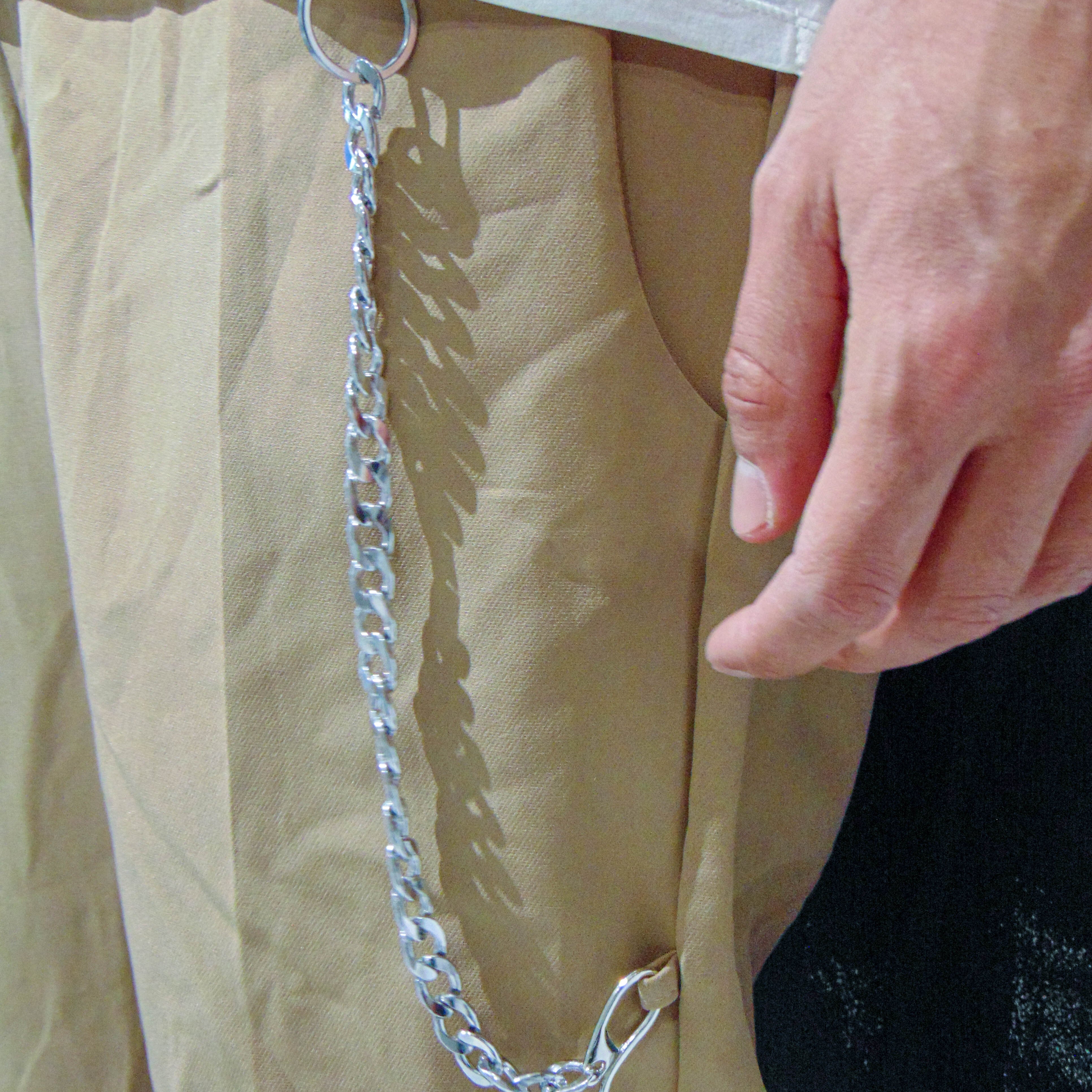 Pantalone LUCAS KIMI con catena Beige