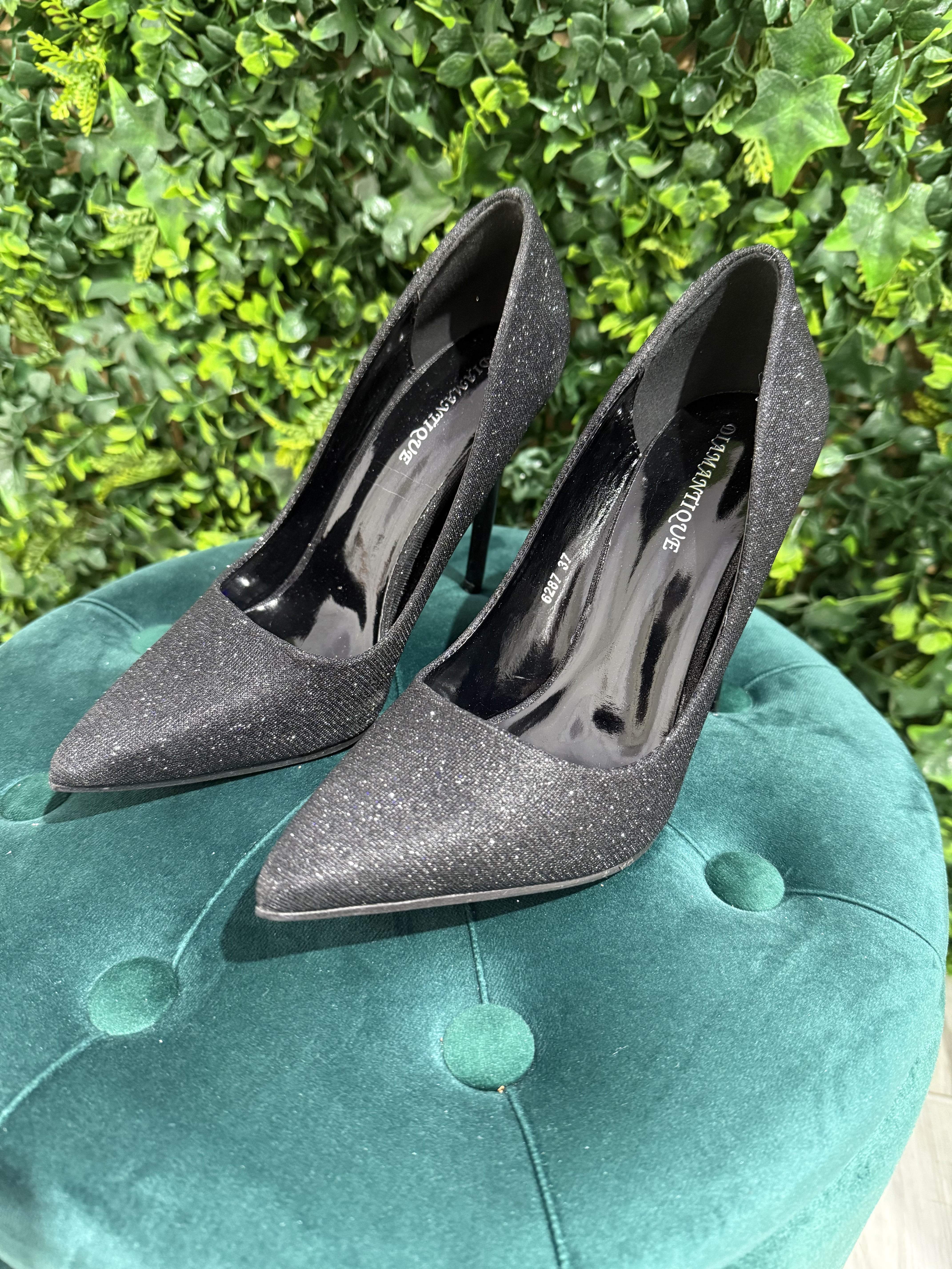 Decolleté Nero Brillantinato