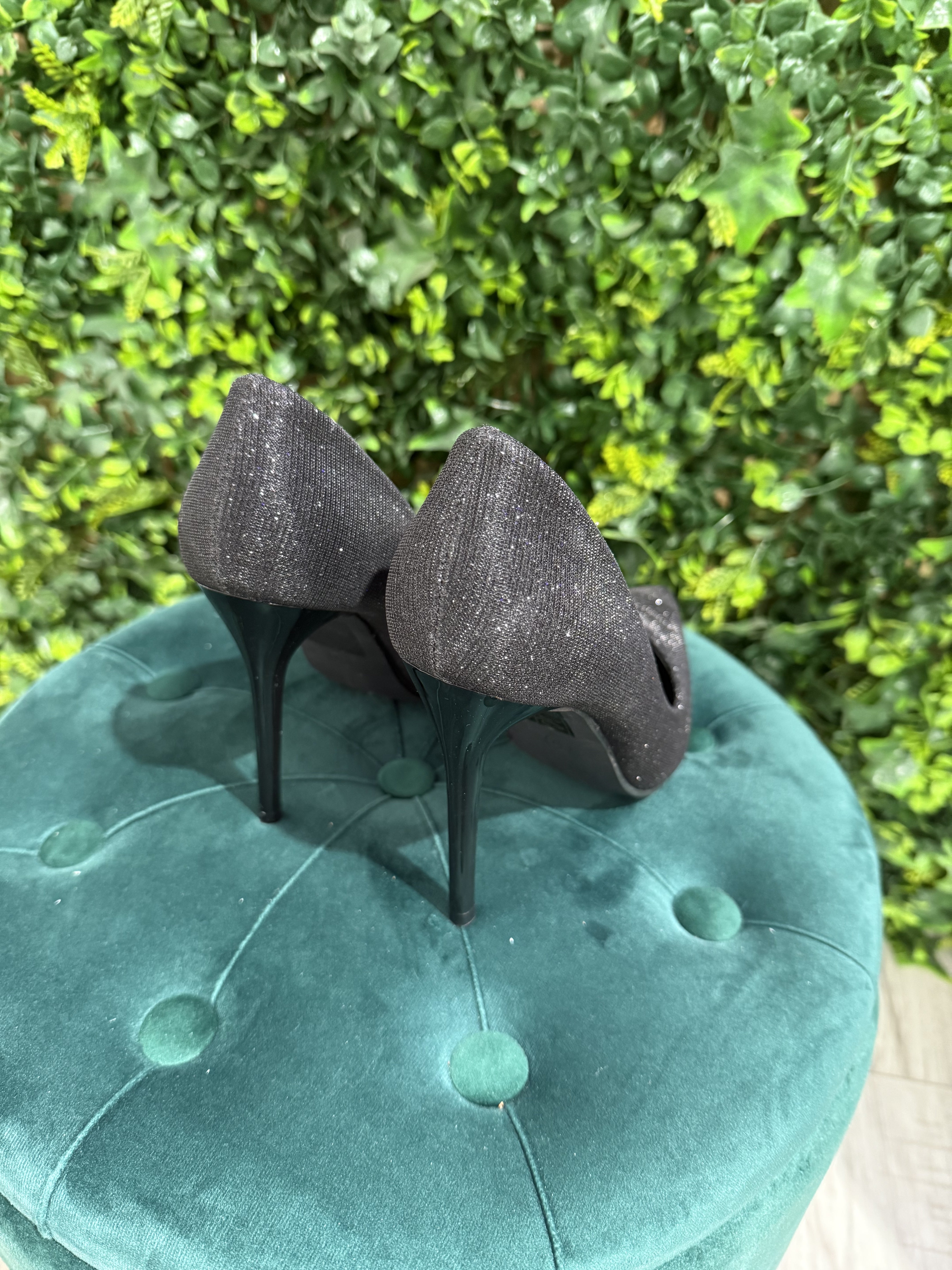 Decolleté Nero Brillantinato