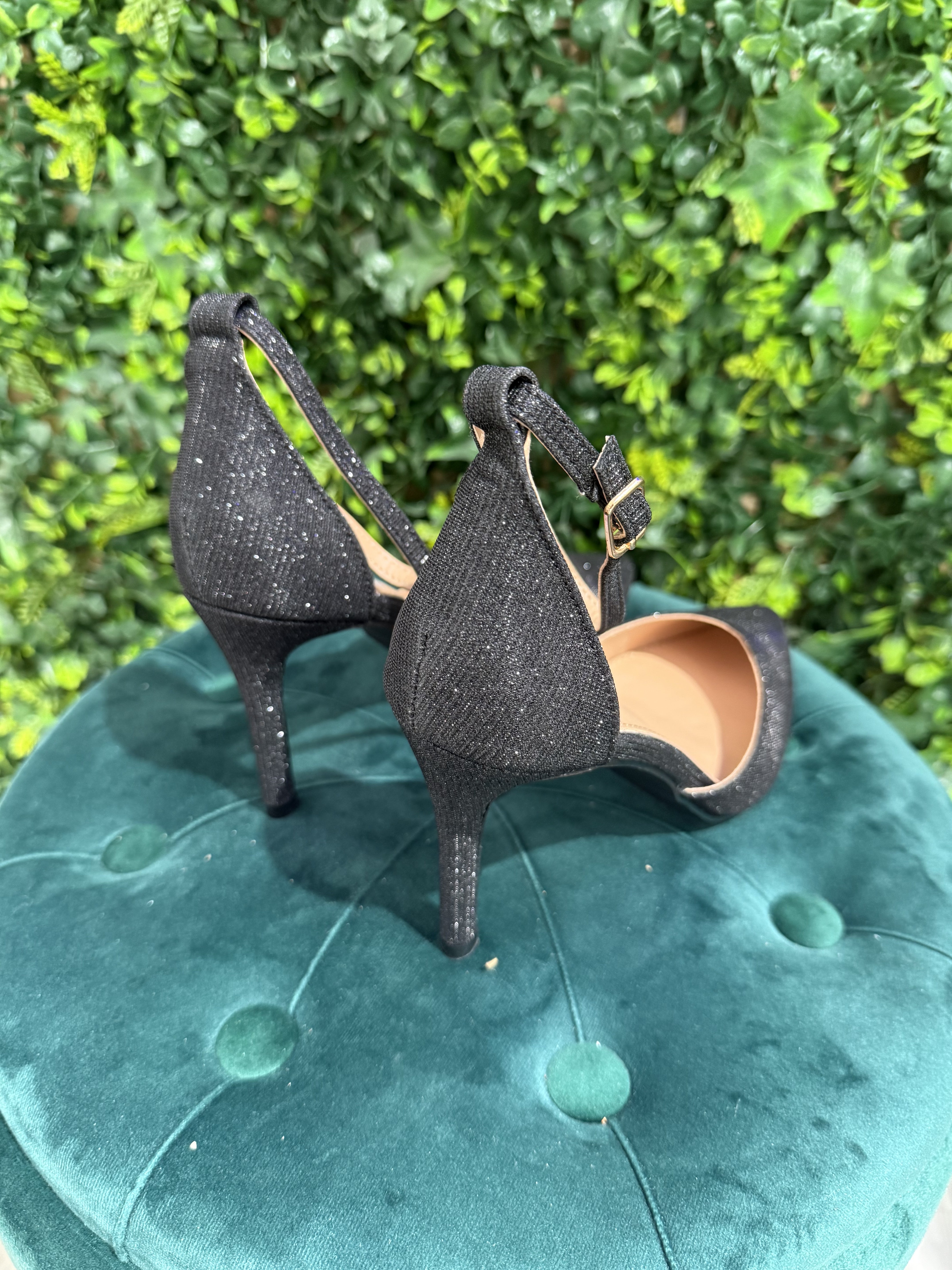 Décolleté Nero Brillantinato