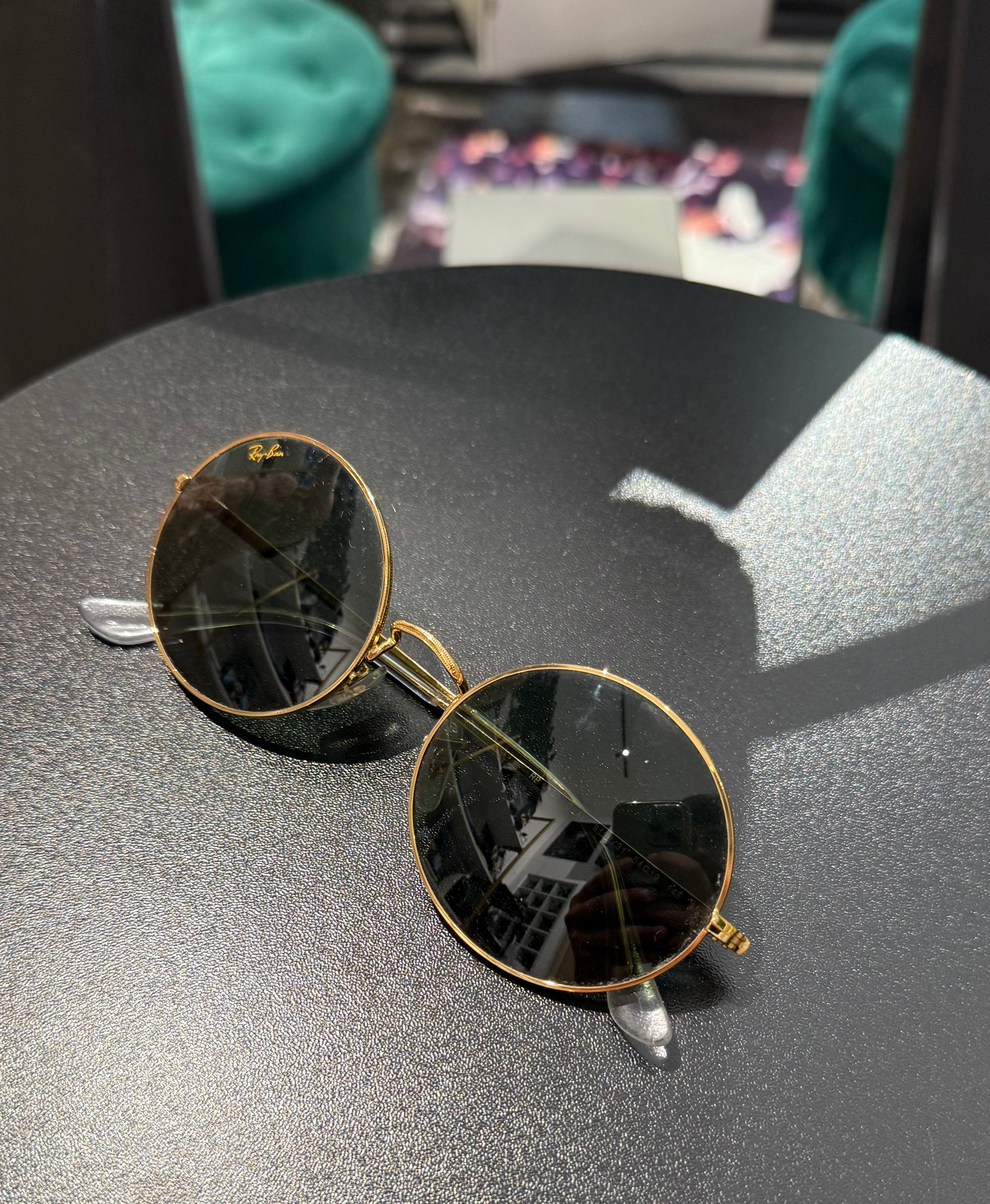 Occhiali Rayban Lenti Scuri Tondi