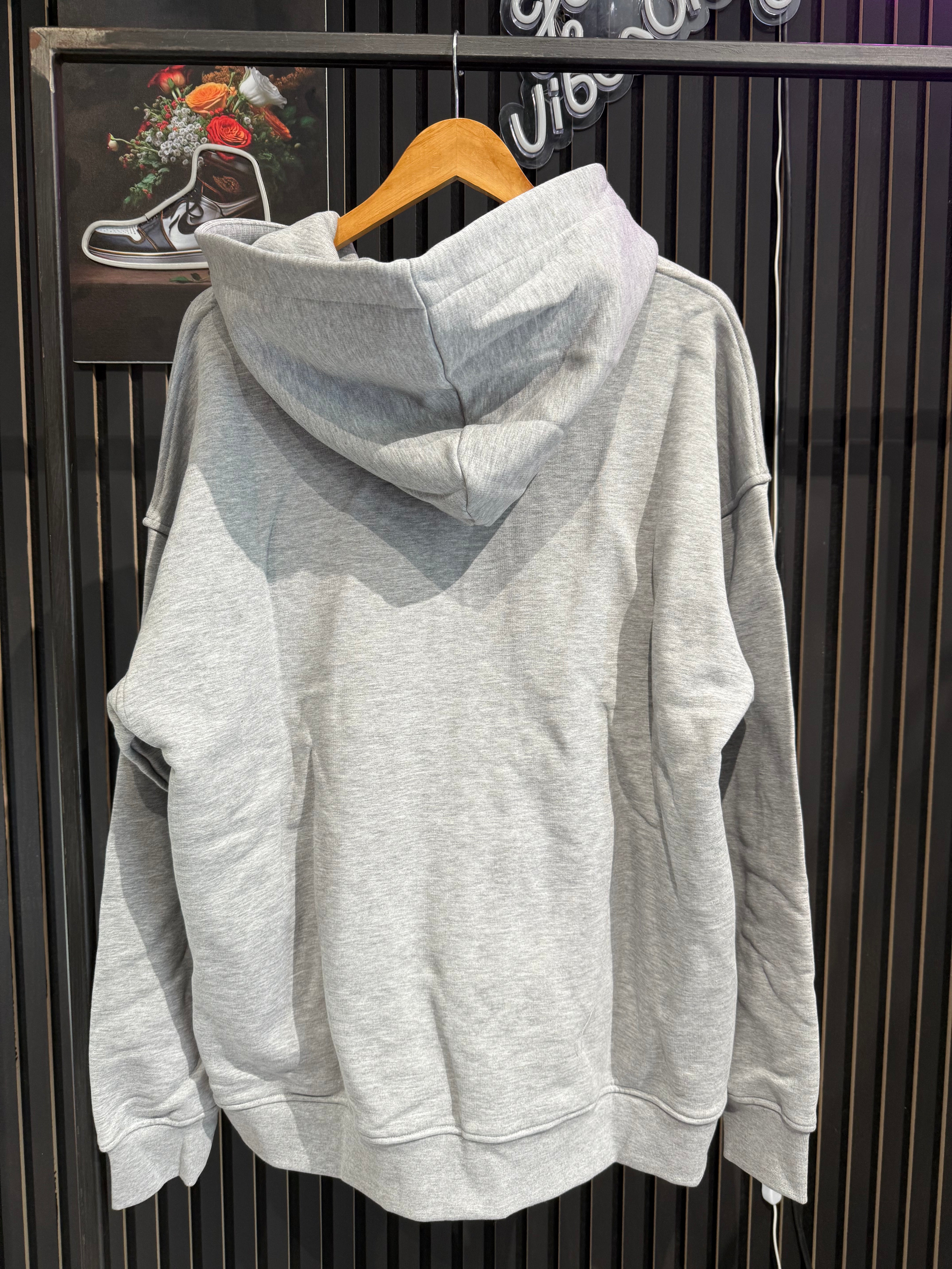 Felpa full zip con cappuccio grigia HINNOMINATE