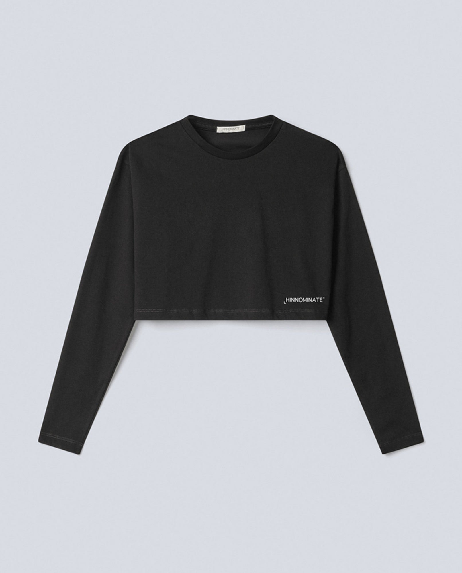 Crop Top maniche lunghe nero HINNOMINATE