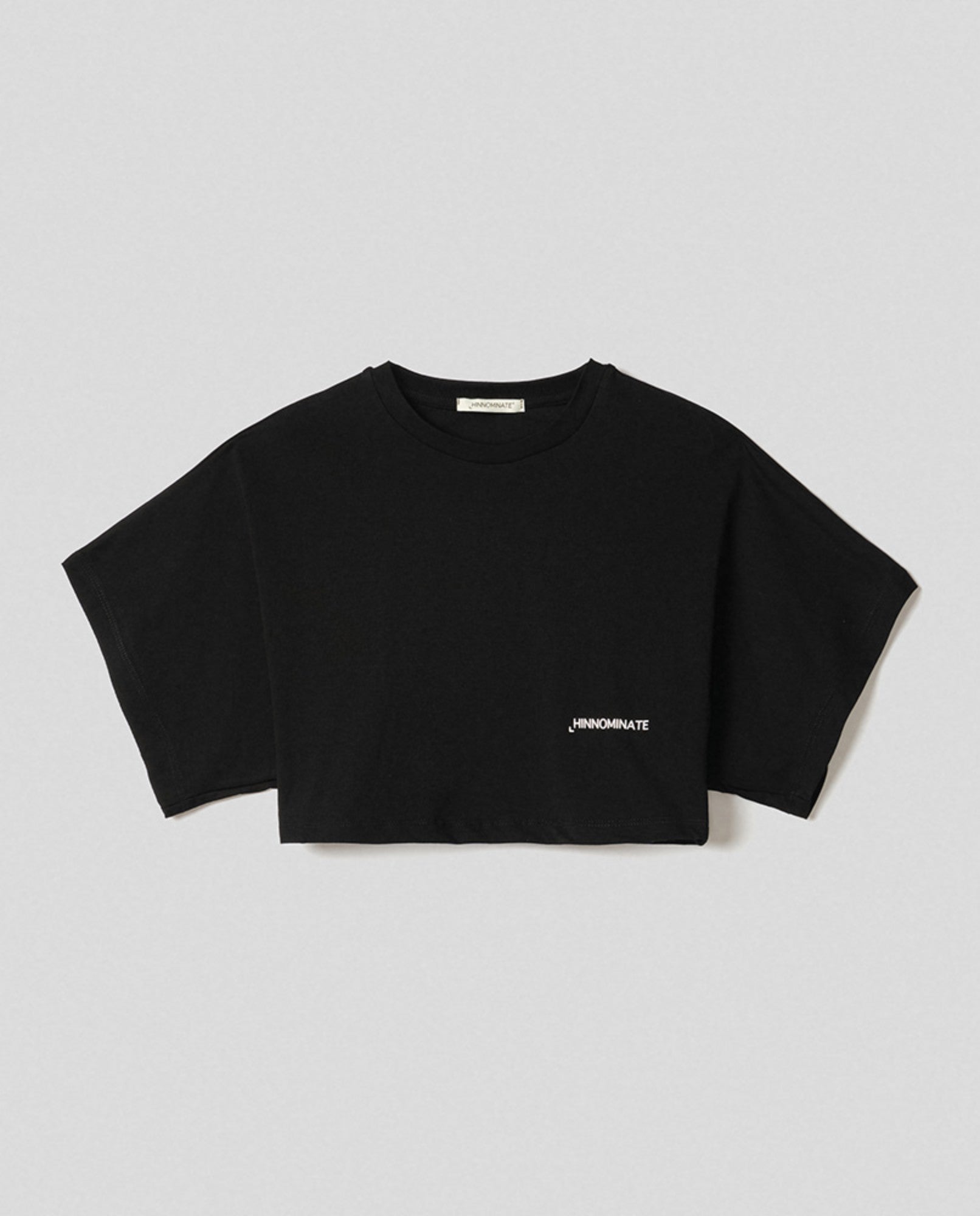 Crop Top maniche corte nero HINNOMINATE