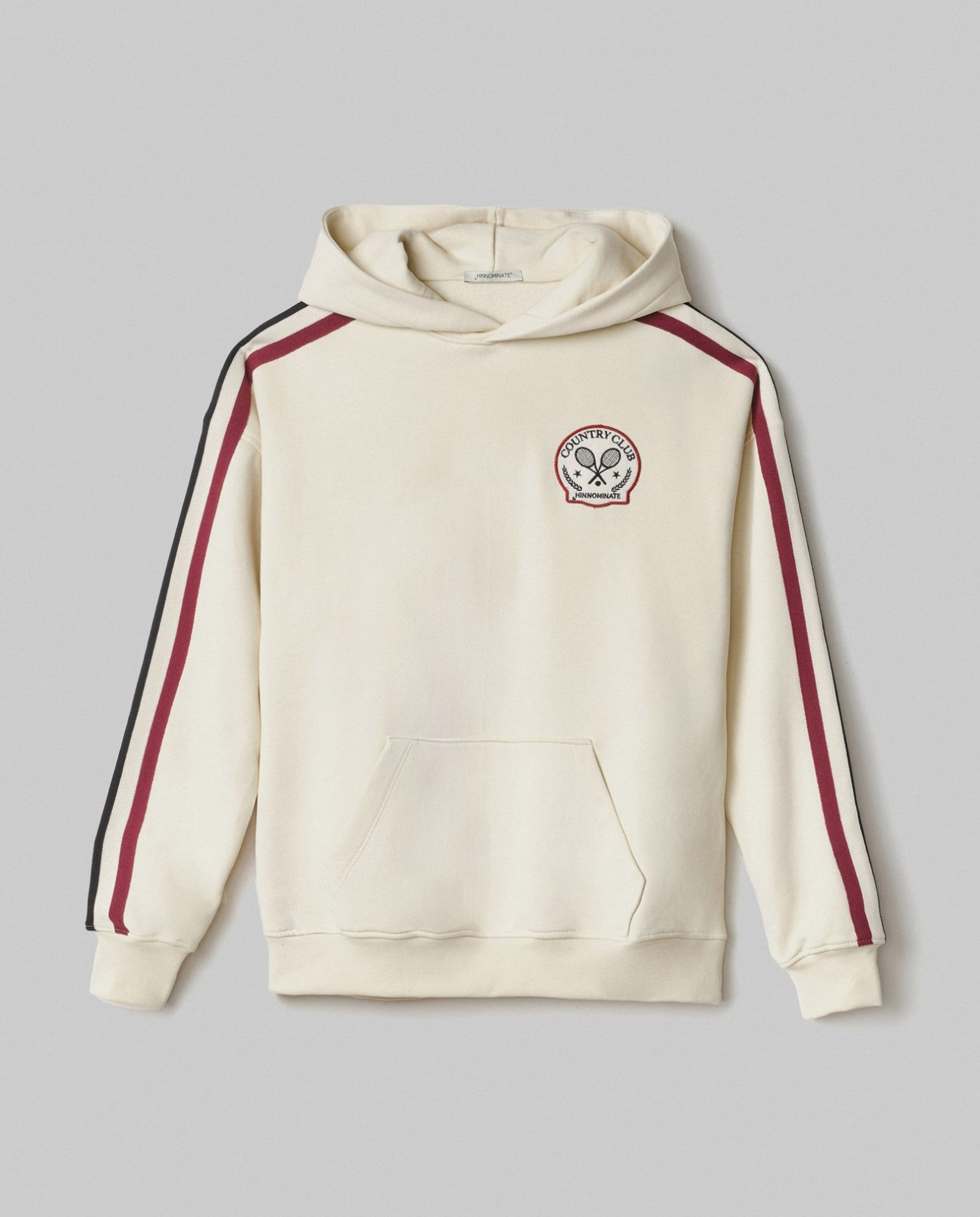 Felpa Cappuccio Tennis panna HINNOMINATE