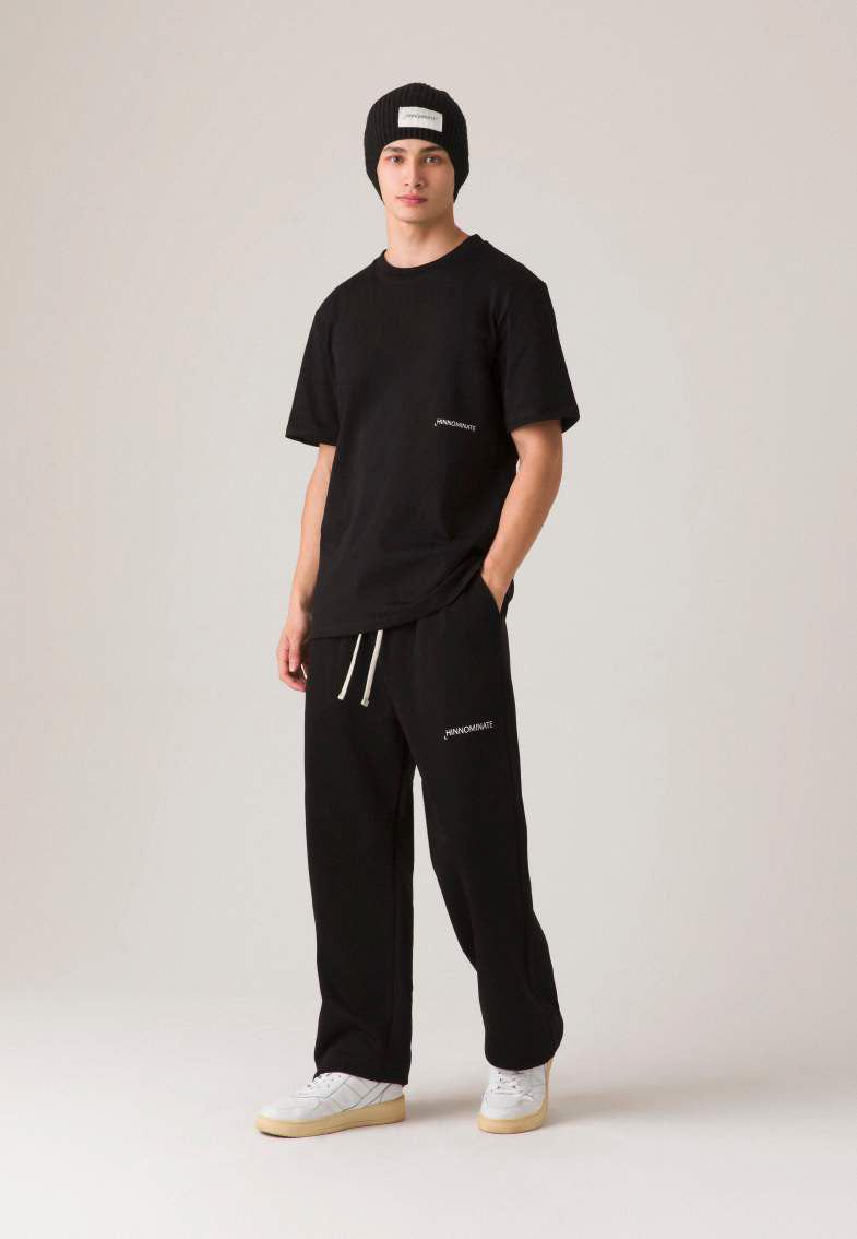 Pantalone dritto in felpa nero HINNOMINATE