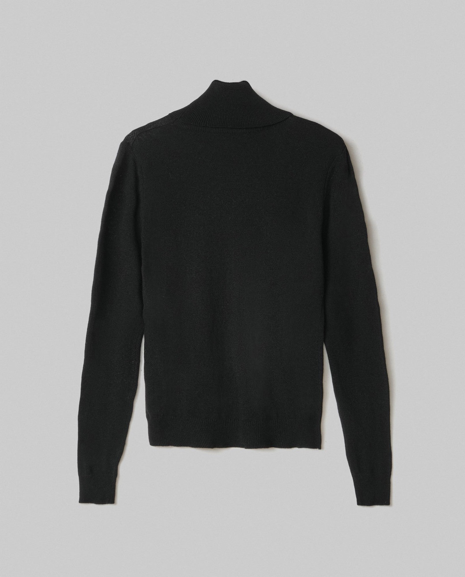 Maglia Misto Cashmere con collo nera HINNOMINATE