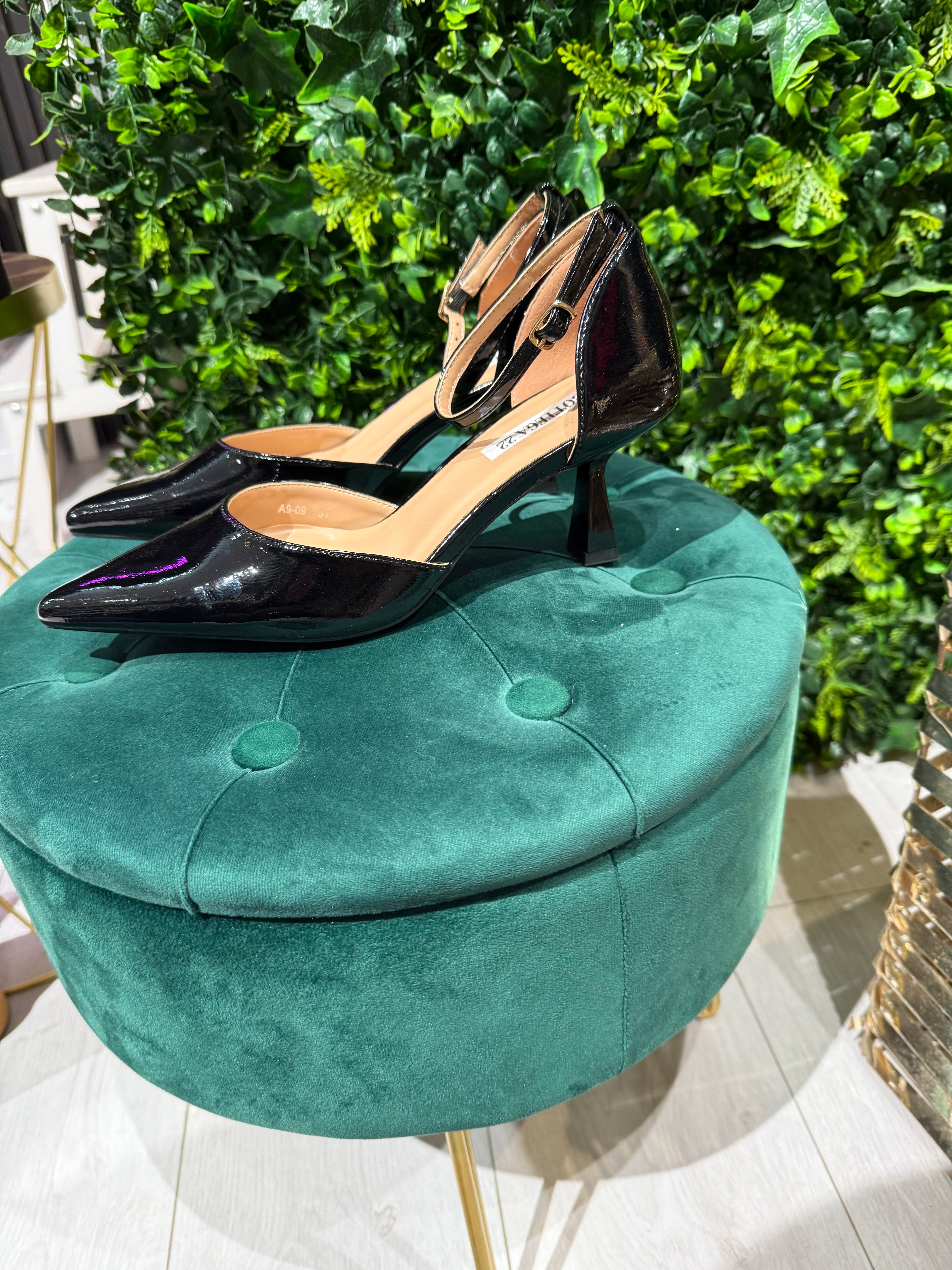 Décolleté Nero Lucido