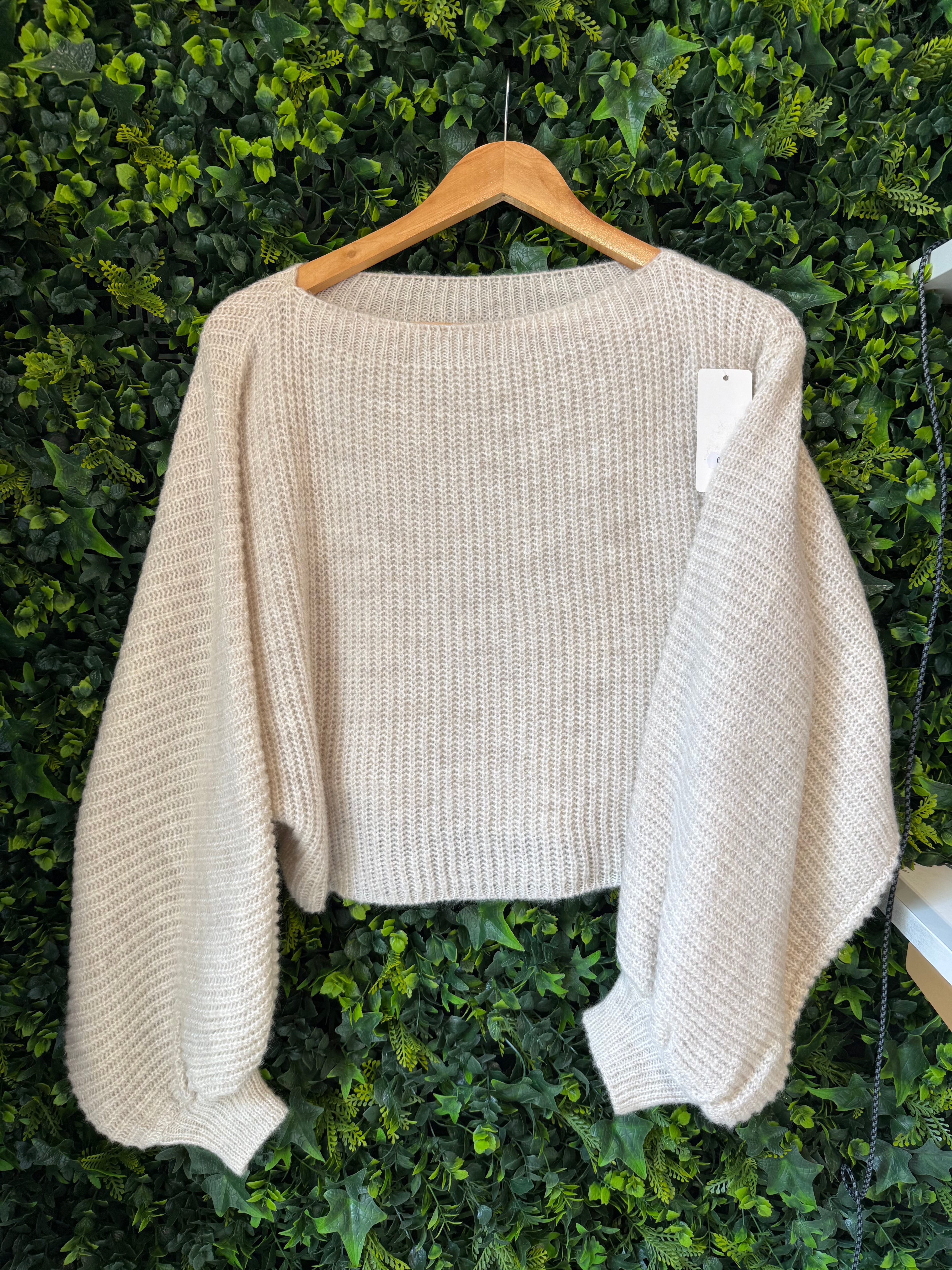 Maglione Con Maniche A Palloncino