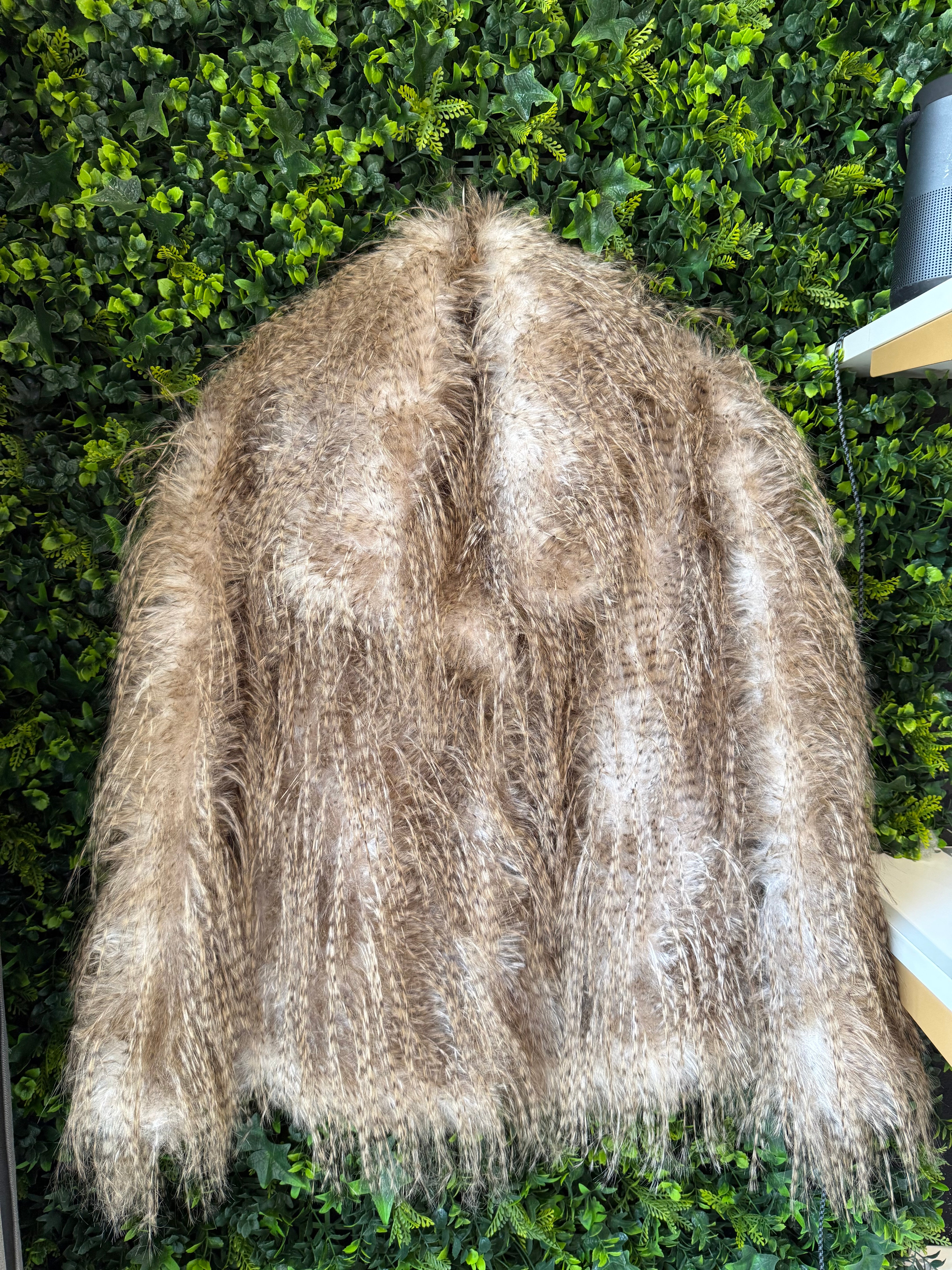 Pelliccia Beige Con Peneri