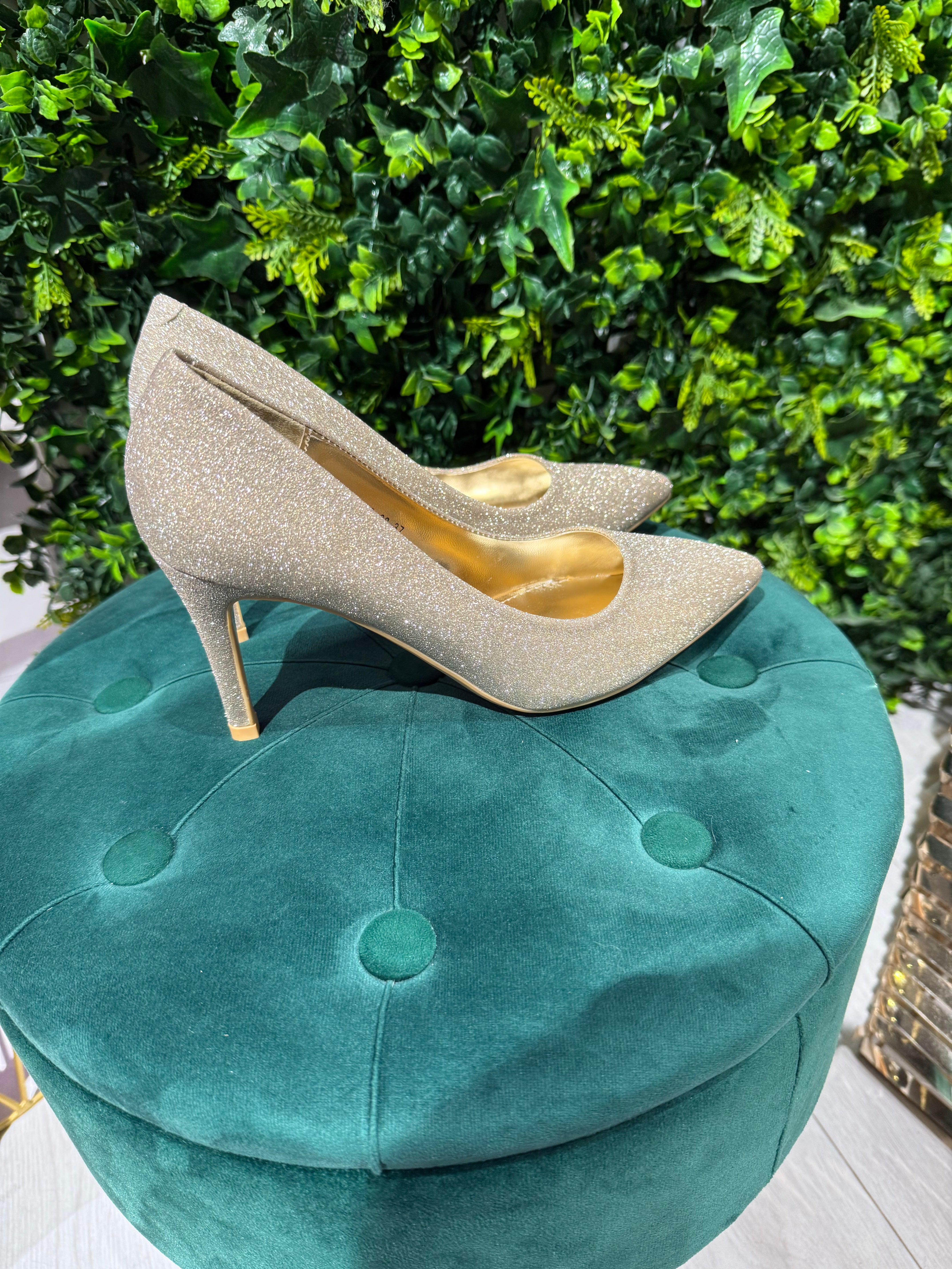 Décolleté Oro Con Brillantini