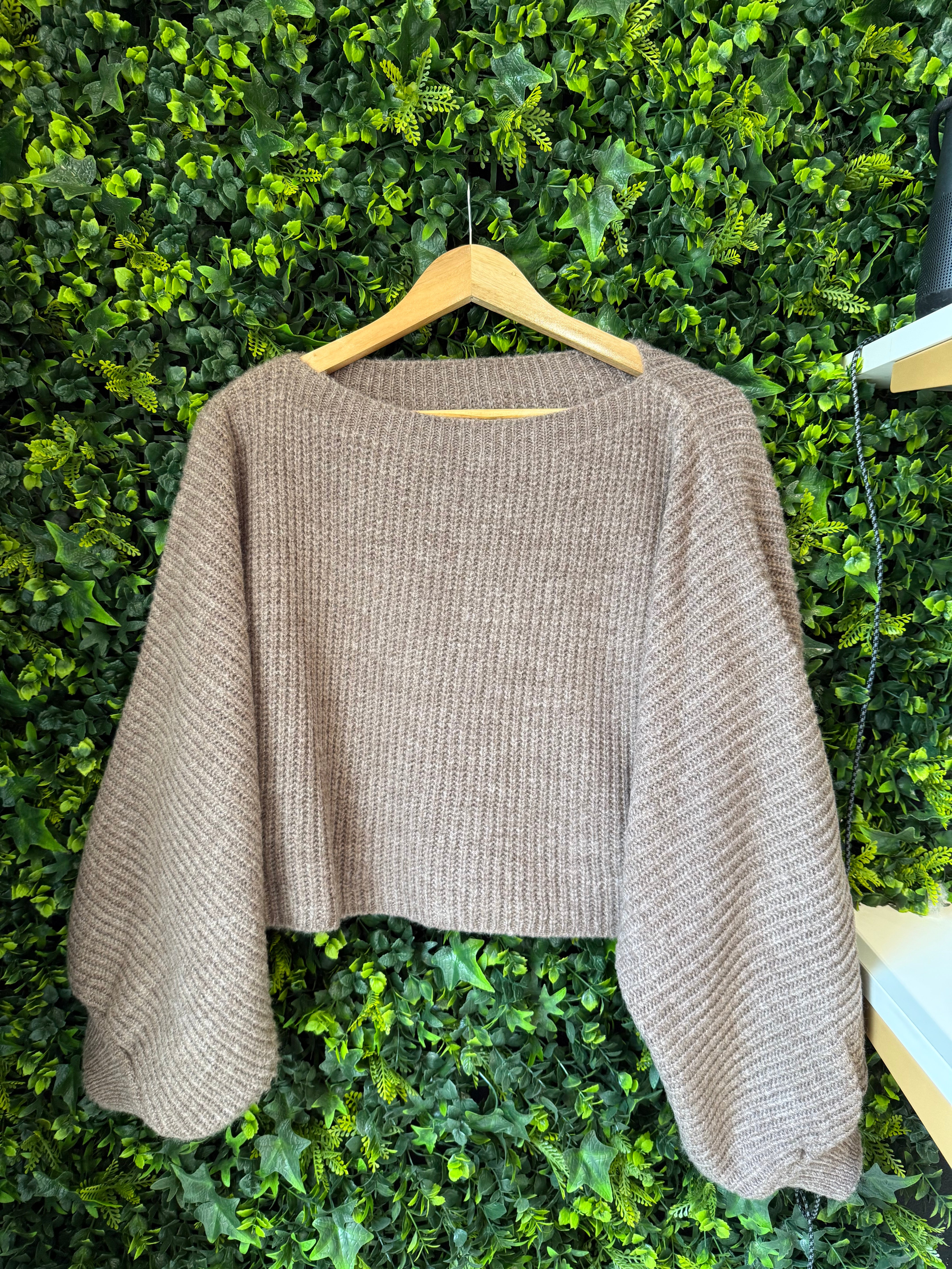 Maglione Con Maniche A Palloncino