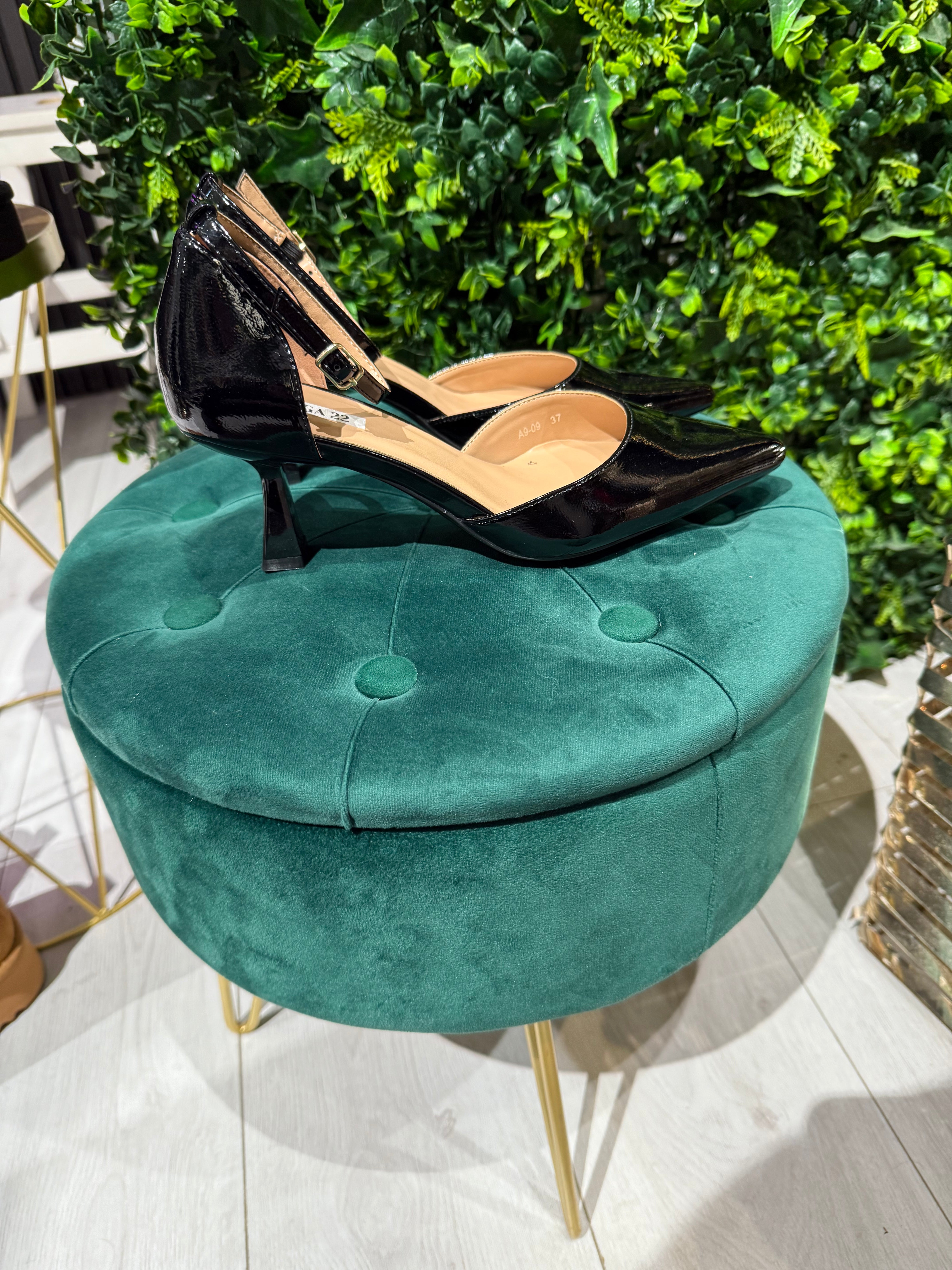 Décolleté Nero Lucido