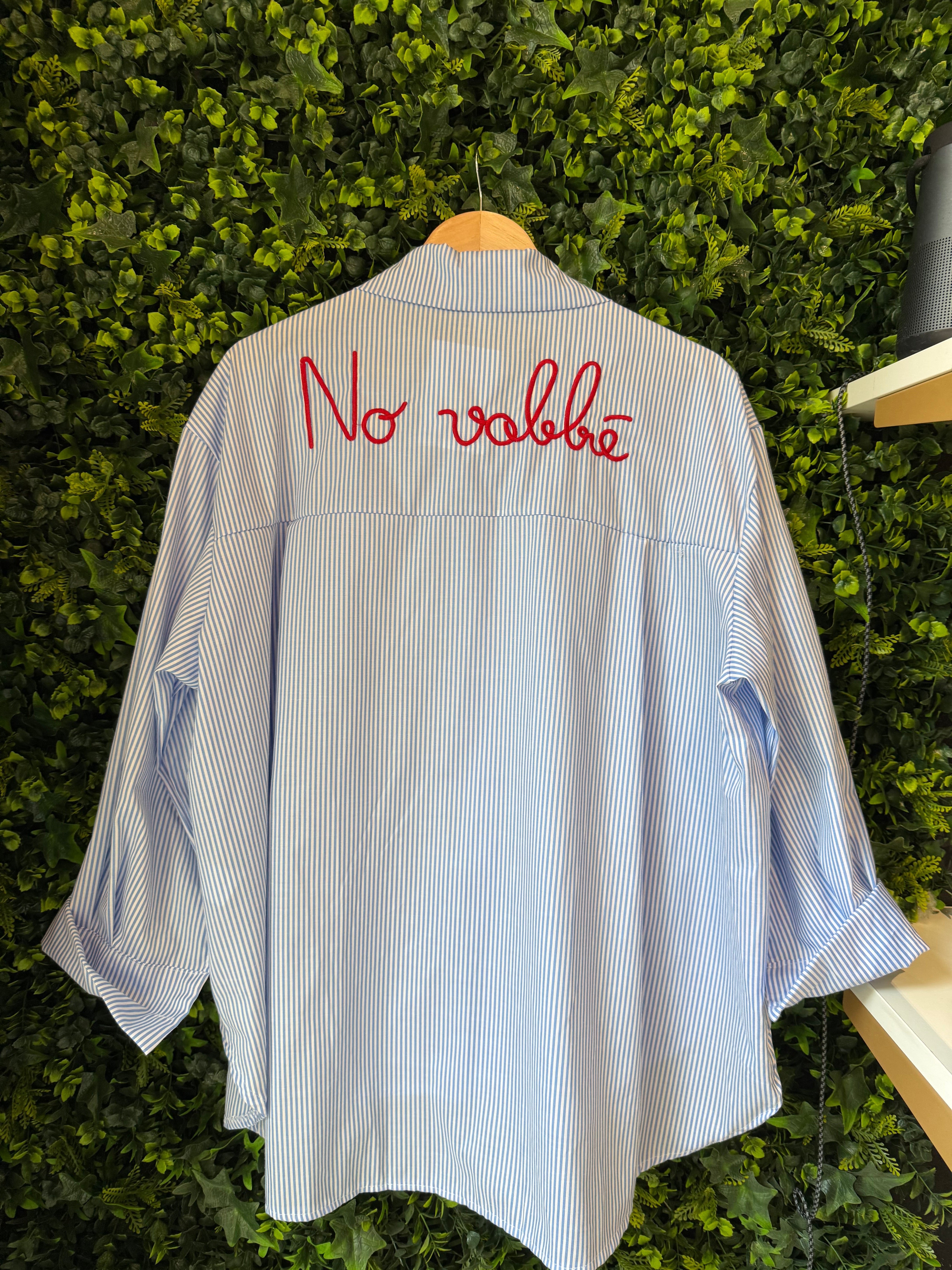 Camicia Over Righe “No Vabbè”