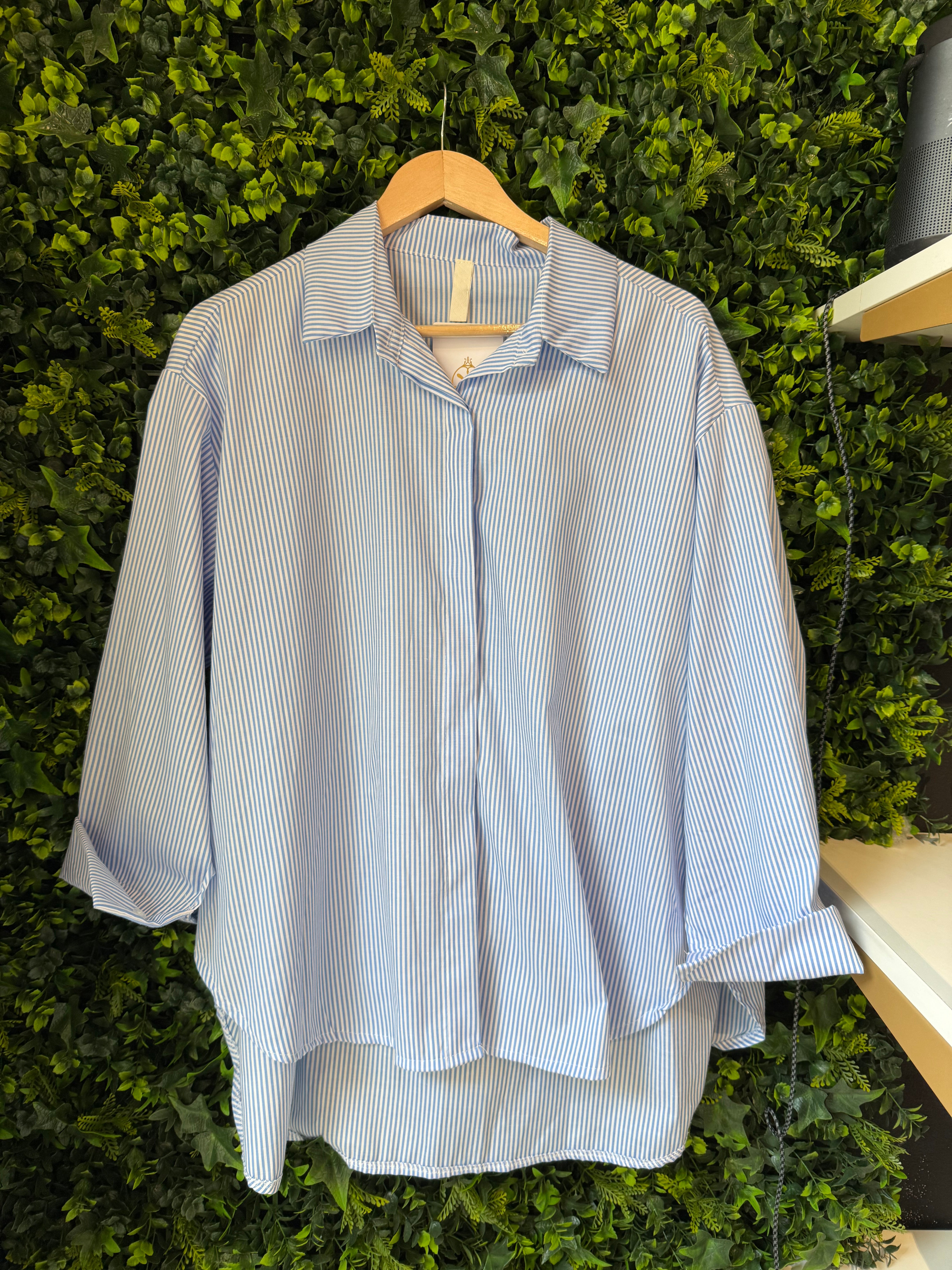 Camicia Over Righe “No Vabbè”