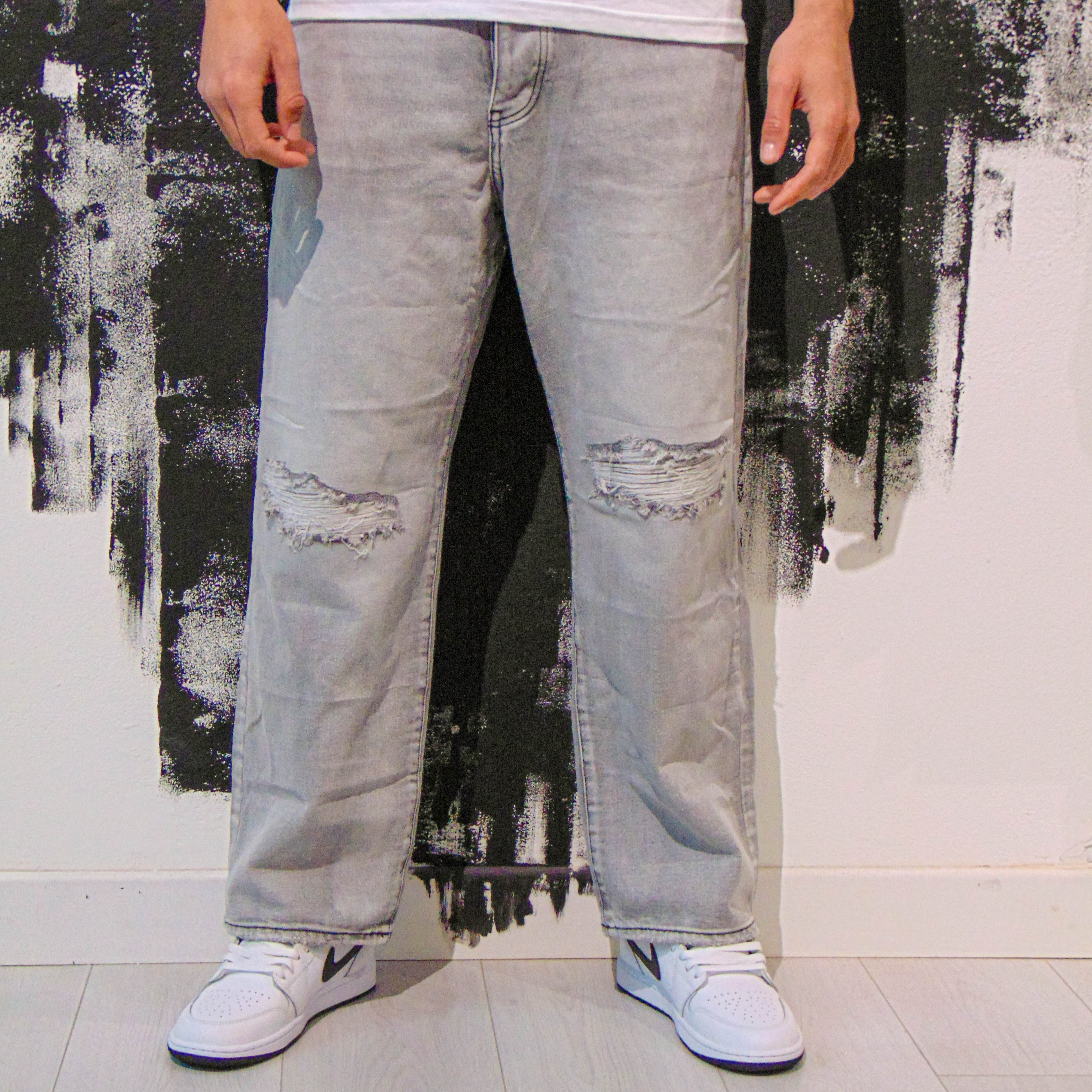 Jeans Baggy Grigio