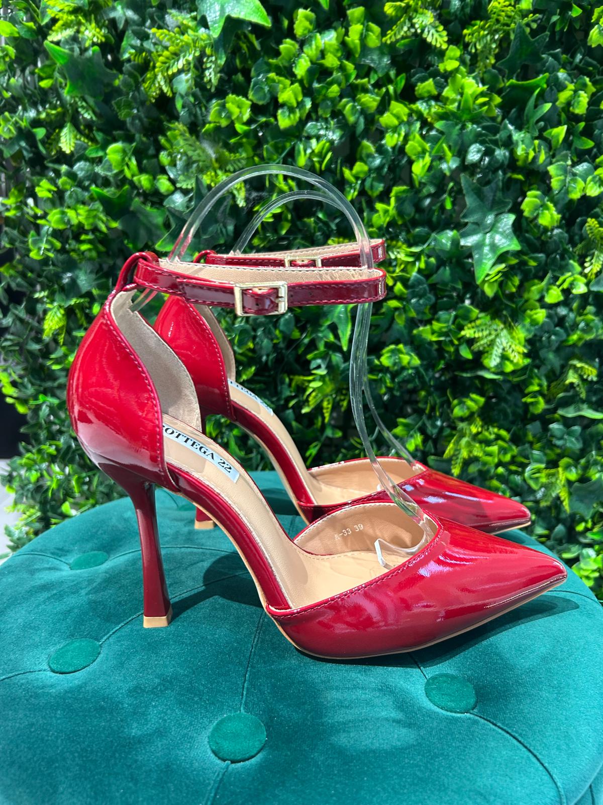 Décolleté Rosso Lucido