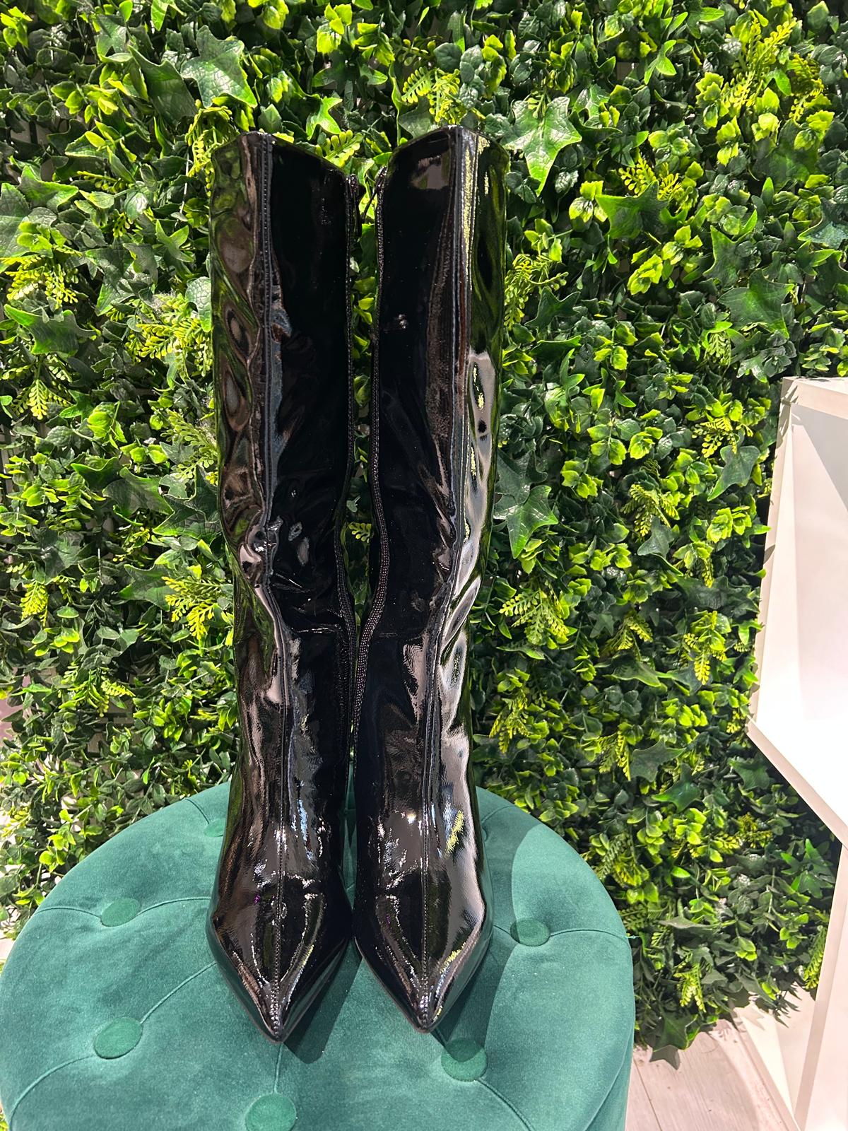 Stivale Lucido Tacco Basso