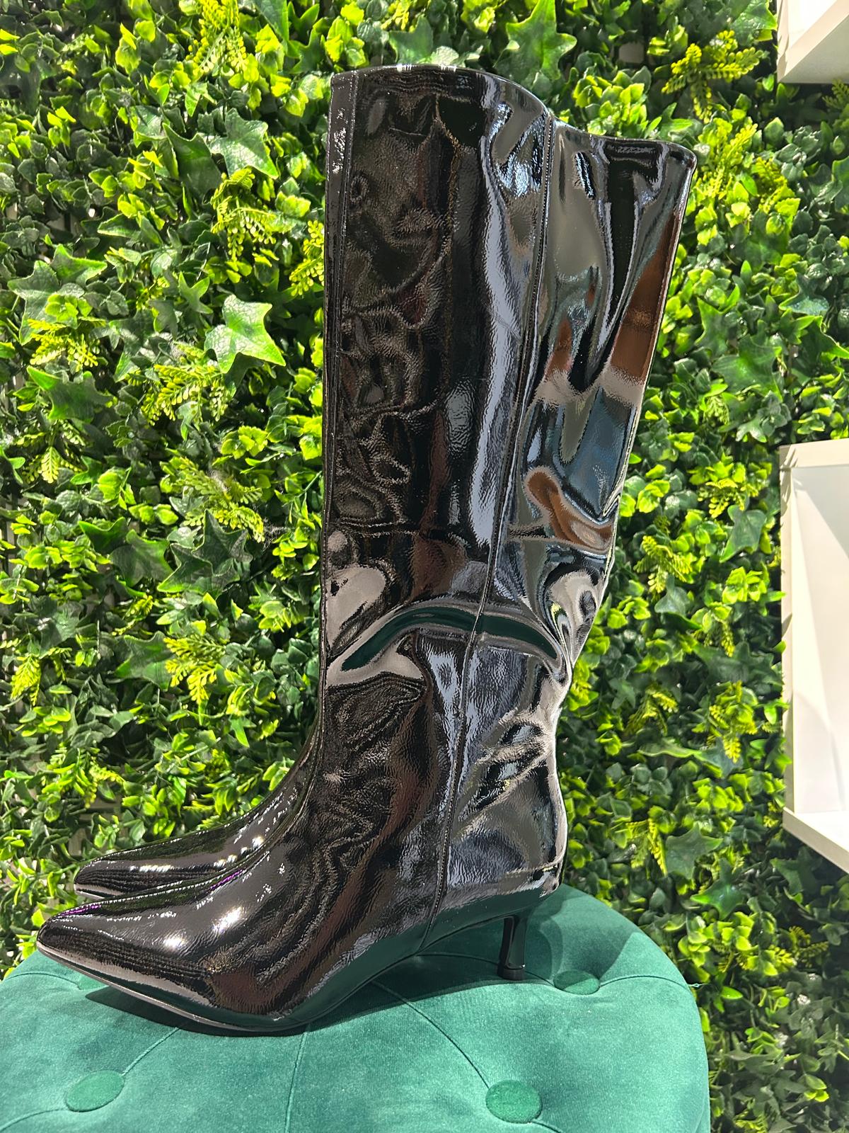 Stivale Lucido Tacco Basso