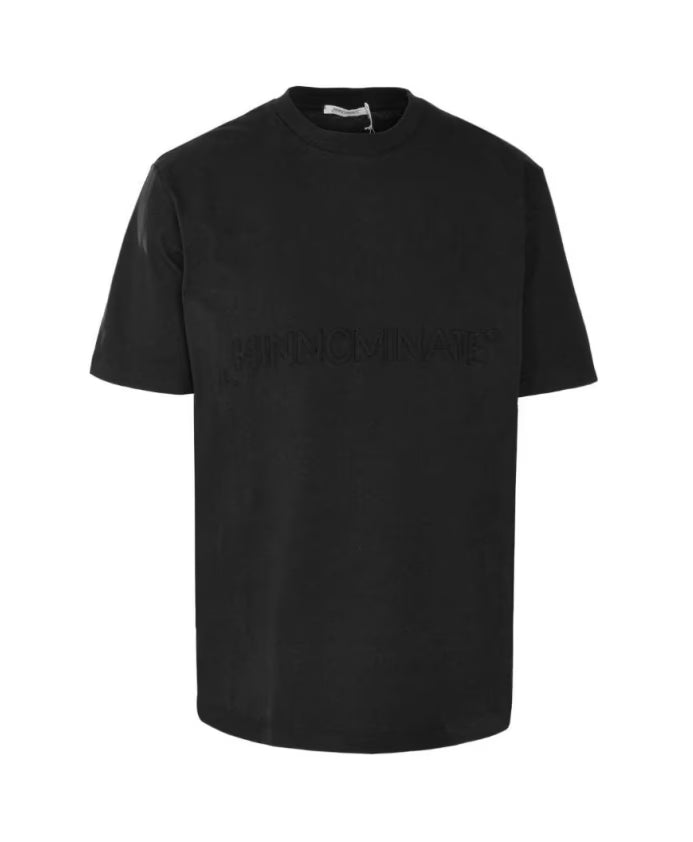 T-shirt stampa in rilievo nera HINNOMINATE